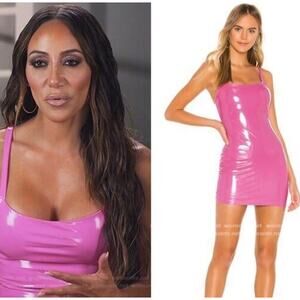 open lace back dress BARBIE WORLD LATEX MINI DRESS – AKIRA main image 1